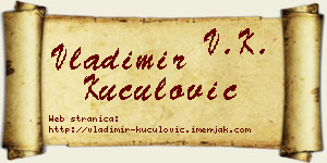 Vladimir Kuculović vizit kartica